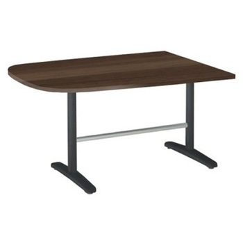87AFEL MDA6 Livesミーティングテーブル T字脚天板固定/台形 1500×900×720 オカムラ(岡村製作所) 06986957