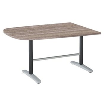 87AFEL MEW1 Livesミーティングテーブル T字脚天板固定/台形 1500×900×720 オカムラ(岡村製作所) 06987061