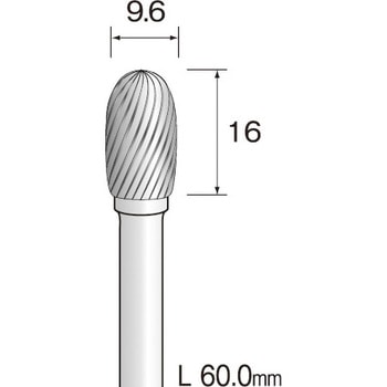 ミニモ 超硬カッター スパイラルカット Φ9．6 ミニター