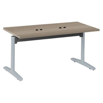 Livesミーティングテーブル T字脚天板フラップ/矩形 1500×750×720 CU付 オカムラ(岡村製作所)