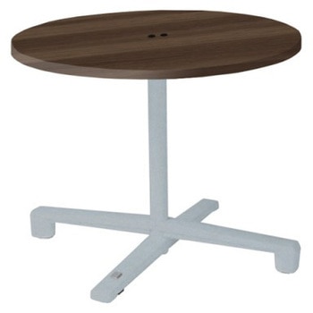 87AEGJ MDA3 Livesミーティングテーブル 単柱脚天板フラップ/丸形 900Φ×720 CU付 オカムラ(岡村製作所) 06988305