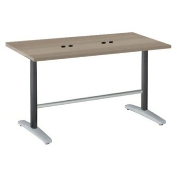 87AFFG MEV2 Livesミーティングテーブル T字脚天板固定/矩形 1500×750×720 CU付 オカムラ(岡村製作所) 06994377