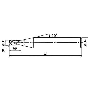 MS2MRBD0500R100 2枚刃MSTARラジアスエンドミル 1本 三菱マテリアル