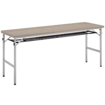 8186KY MX62 折りたたみテーブル 幕板なし・棚付 1500W600D シルバーフレーム オカムラ(岡村製作所) 06996389