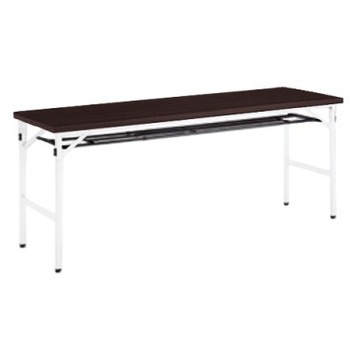 8186MX MX63 折りたたみテーブル 幕板なし・棚付 1800W600D ホワイトフレーム オカムラ(岡村製作所) 06996459