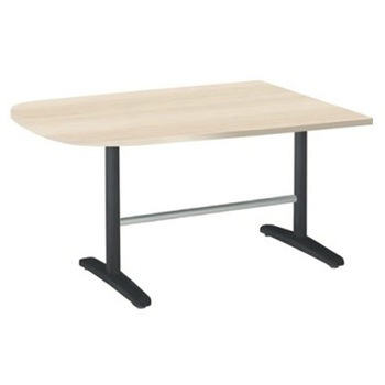 87AFEL MDA4 Livesミーティングテーブル T字脚天板固定/台形 1500×900×720 オカムラ(岡村製作所) 06997518