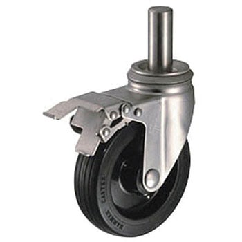 SKシリーズオールステンレス自在ゴム車150mm ハンマーキャスター