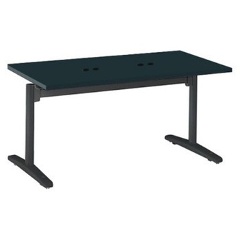 Livesミーティングテーブル T字脚天板フラップ/矩形 1500×750×720 CU付 オカムラ(岡村製作所)