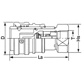 S210-2S SUS FKM S210カプラ ソケット(油圧用) 1個 日東工器 【通販