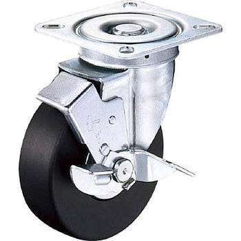 Sシリーズ520タイプ自在SP付MCナイロンB車125mm - ハンマーキャスター