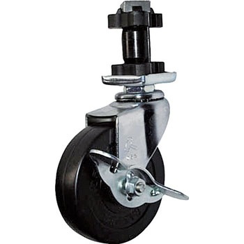 ENシリーズ自在SP付ゴム車75mm ハンマーキャスター