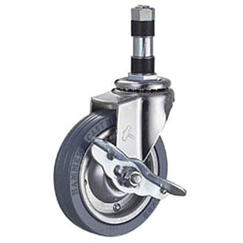 EXシリーズ自在SP付プレスタイヤ車125mm ハンマーキャスター