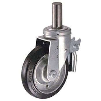 SKシリーズ自在SP付ゴムB車150mm ハンマーキャスター