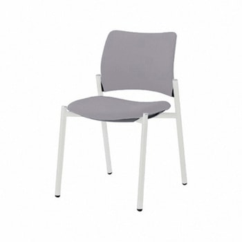 8147XZ FXW1 8147チェア 4本脚 肘無 背座張り ブラックシェル ホワイトフレーム オカムラ(岡村製作所) 07005866