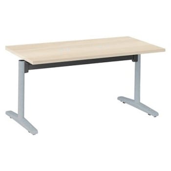 Livesミーティングテーブル T字脚天板フラップ/矩形 1500×750×720 CU付 オカムラ(岡村製作所)