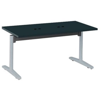 Livesミーティングテーブル T字脚天板フラップ/矩形 1500×750×720 CU付 オカムラ(岡村製作所)