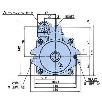 PVS-0B-8N1-30 可変容量形ピストンポンプ(PVSシリーズ) 1台 NACHI