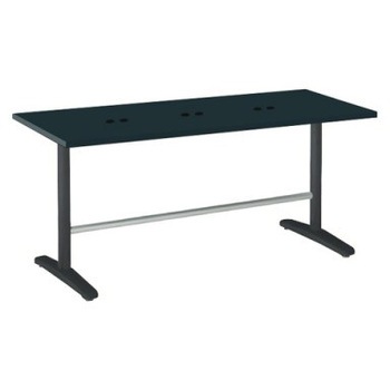 87AFFH MES8 Livesミーティングテーブル T字脚天板固定/矩形 1800×750×720 CU付 オカムラ(岡村製作所) 07008639