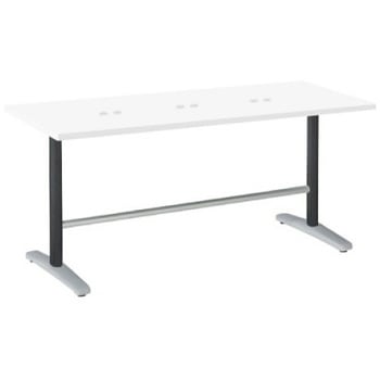 87AFFH MEV6 Livesミーティングテーブル T字脚天板固定/矩形 1800×750×720 CU付 オカムラ(岡村製作所) 07008657