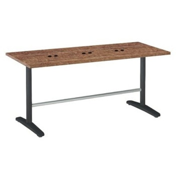 87AFFH MES3 Livesミーティングテーブル T字脚天板固定/矩形 1800×750×720 CU付 オカムラ(岡村製作所) 07008675