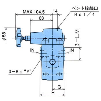 G-T03-3-21 圧力制御弁 1台 NACHI(不二越) 【通販サイトMonotaRO】