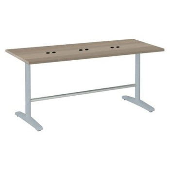 87AFFH MDA2 Livesミーティングテーブル T字脚天板固定/矩形 1800×750×720 CU付 オカムラ(岡村製作所) 07008736