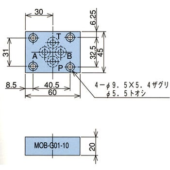 MOB-G01-10 閉止プレート 1台 NACHI(不二越) 【通販モノタロウ】