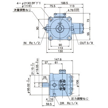 可変ベーンポンプ(シングル)