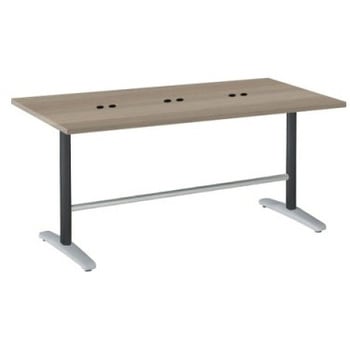 87AFFM MEV2 Livesミーティングテーブル T字脚天板固定/矩形 1800×900×720 CU付 オカムラ(岡村製作所) 07009899