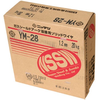 NSSW YM-28 軟鋼用ソリッドワイヤー 12Mm 20kg-