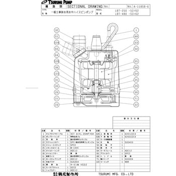 一般工事排水用水中ハイスピンポンプ LB型