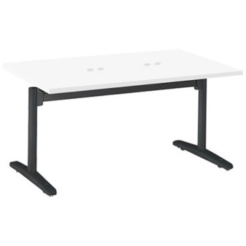 87AHFL MAS1 Livesミーティングテーブル T字脚天板フラップ/矩形 1500×900×720 CU付 オカムラ(岡村製作所) 07019647