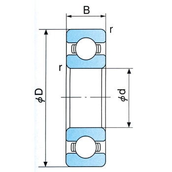 6202 単列深溝玉軸受 6200番台 1個 NACHI(不二越) 【通販サイトMonotaRO】