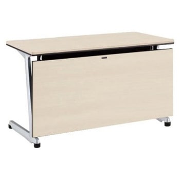 81E4LH MBX1 エレガスタ ユニット会議テーブル アジャスタータイプ 配線孔無 棚板付 シルバー脚 オカムラ(岡村製作所) 07035449