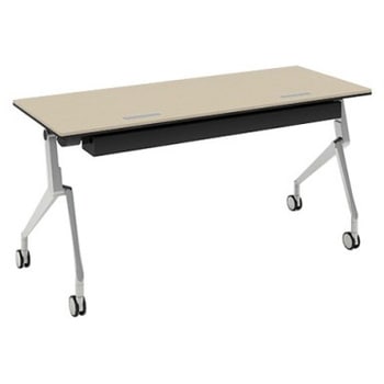 81B4LZ MBX1 インターアクトNT シルバー脚 配線孔付 棚板無 幕板無 オカムラ(岡村製作所) 07035808