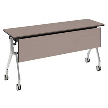 81B4JL MBX2 インターアクトNT シルバー脚 配線孔無 棚板無 木目幕板付 オカムラ(岡村製作所) 07044969