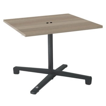 87AEFJ MDA5 Livesミーティングテーブル 単柱脚天板フラップ/矩形 900×900×720 CU付 オカムラ(岡村製作所) 07046597