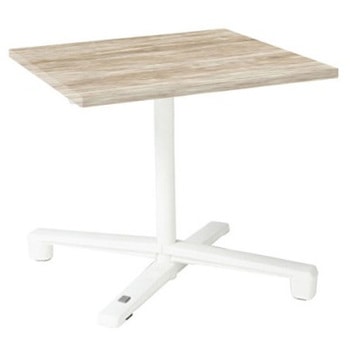 87AEAE MET4 Livesミーティングテーブル 単柱脚天板フラップ/矩形 750×750×720 オカムラ(岡村製作所) 07046728