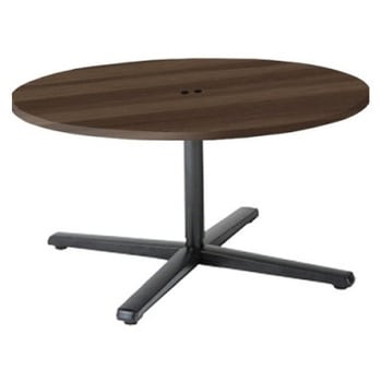 87AAGP MDA6 Livesミーティングテーブル 単柱脚天板固定/丸形 1050Φ×500 コンセント付 オカムラ(岡村製作所) 07047428