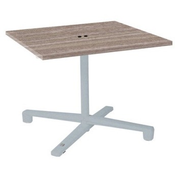 87AEFJ MER1 Livesミーティングテーブル 単柱脚天板フラップ/矩形 900×900×720 CU付 オカムラ(岡村製作所) 07052721