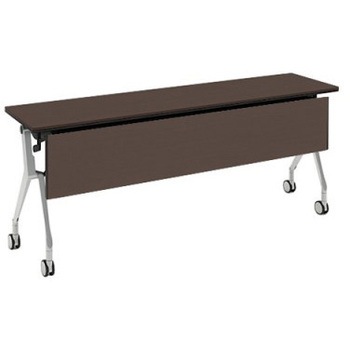 81B4JH MBX3 インターアクトNT シルバー脚 配線孔無 棚板無 木目幕板付 オカムラ(岡村製作所) 07057535