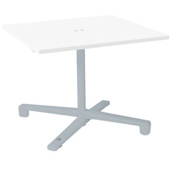 87AEFJ MP11 Livesミーティングテーブル 単柱脚天板フラップ/矩形 900×900×720 CU付 オカムラ(岡村製作所) 07065050