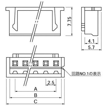 プリント基板用コネクタ XHシリーズ ハウジング 日本圧着端子製造(JST)