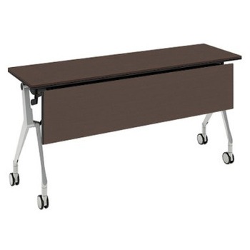 81B4JL MBX3 インターアクトNT シルバー脚 配線孔無 棚板無 木目幕板付 オカムラ(岡村製作所) 07069731