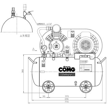 TFPC07-10 S5 COMGシリーズ オイルフリータンクマウント 1台 アネスト