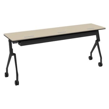 81B4VX MBX1 インターアクトNT ブラック脚 配線孔付 棚板無 幕板無 オカムラ(岡村製作所) 07070160