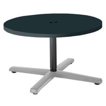 87AAGE MEW8 Livesミーティングテーブル 単柱脚天板固定/丸形 750Φ×500 コンセント付 オカムラ(岡村製作所) 07072217