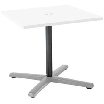 87ABFE MEV6 Livesミーティングテーブル 単柱脚天板固定/矩形 750×750×720 コンセント付 オカムラ(岡村製作所) 07076697