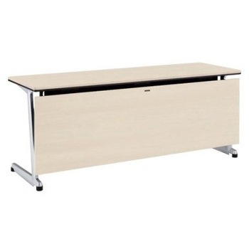 81E4LB MBX1 エレガスタ ユニット会議テーブル アジャスタータイプ 配線孔無 棚板付 シルバー脚 オカムラ(岡村製作所) 07080066