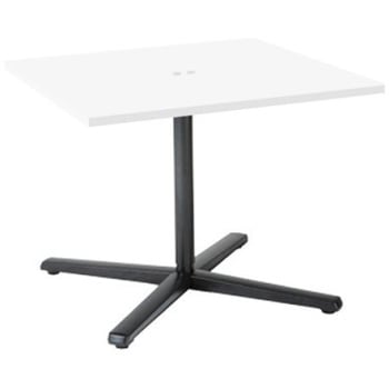 87ABFJ MAS1 Livesミーティングテーブル 単柱脚天板固定/矩形 900×900×720 CU付 オカムラ(岡村製作所) 07080976